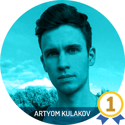 Arytom Kulakov, first place winner