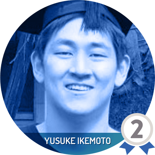 Yusuke Ikemoto, second place winner